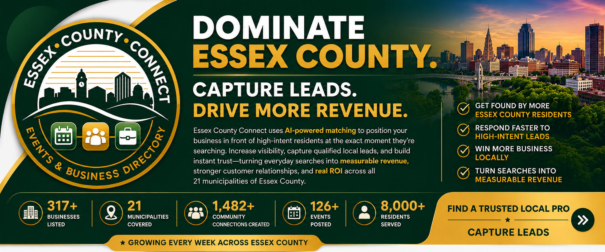 Dominate Essex County. Capture Leads. Drive More Revenue.
